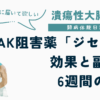 JAK阻害薬「ジセレカ(フィルゴチニブ)」の効果と副作用、6週間の体験談をまとめた記事のアイキャッチ