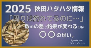 2025年秋田季節ハタハタ釣り情報「周りは釣れてるのに…」数mの差で釣果が変わるのは○○のせい。ビギナーズノートbg-note.com