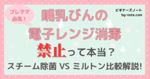 プレママ必見!哺乳瓶の電子レンジ消毒 禁止って本当?スチーム除菌 VS ミルトン比較解説! ビギナーズノートbg-note.com
